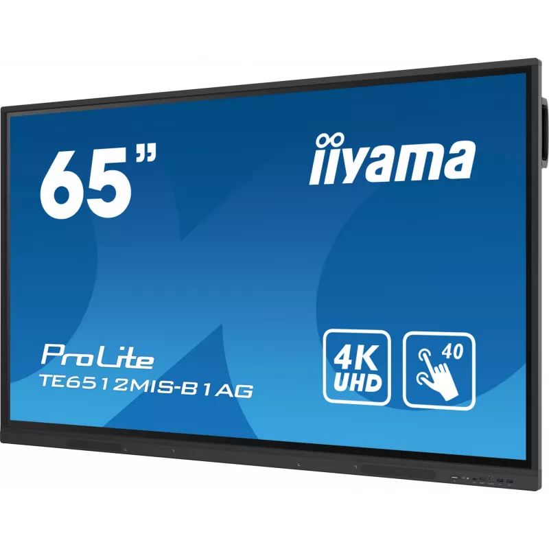 iiyama 65 colių interaktyvus 4K UHD jutiklinis ekranas, pakeliantis interaktyvų bendradarbiavimą