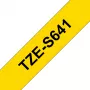 Brother TZE-S641 etikečių gamybos juosta Juoda ant geltono fono TZ