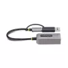 StarTech.com 2.5GbE USB-C prie eterneto adapteris su USB-A keitikliu, NBASE-T NIC, USB 3.0 Type-C 2.5/1G kelių greičių tinklas, Thunderbolt suderinamas, Windows ir Mac