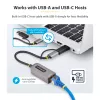 StarTech.com 2.5GbE USB-C prie eterneto adapteris su USB-A keitikliu, NBASE-T NIC, USB 3.0 Type-C 2.5/1G kelių greičių tinklas, Thunderbolt suderinamas, Windows ir Mac