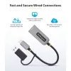 StarTech.com 2.5GbE USB-C prie eterneto adapteris su USB-A keitikliu, NBASE-T NIC, USB 3.0 Type-C 2.5/1G kelių greičių tinklas, Thunderbolt suderinamas, Windows ir Mac