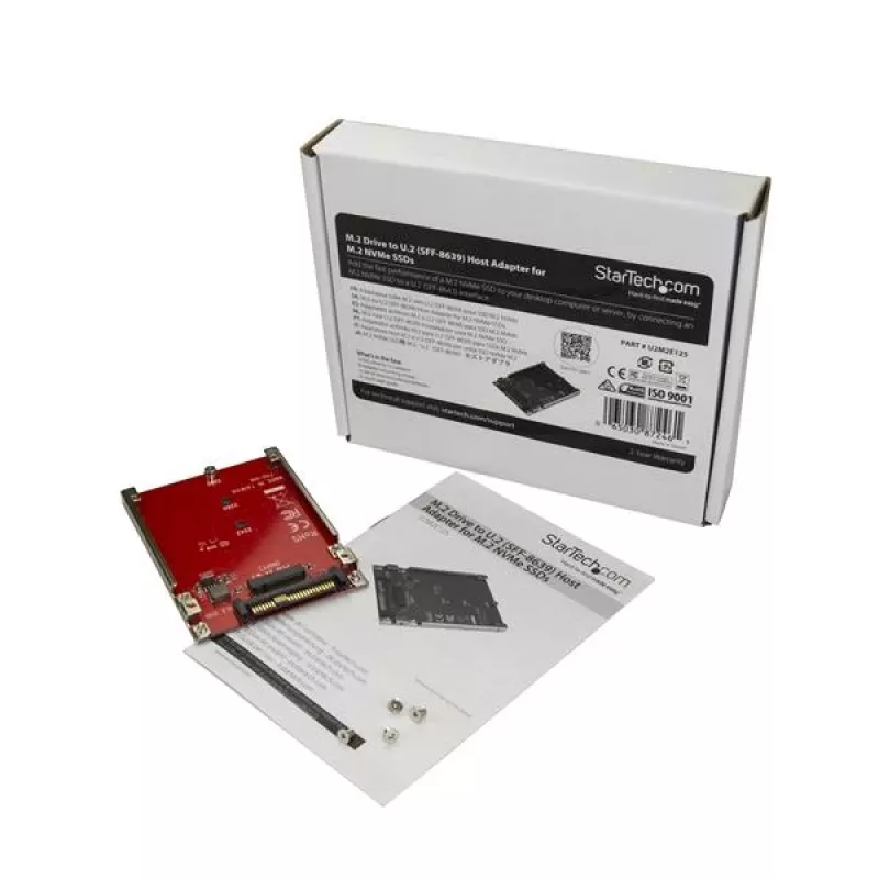 StarTech.com M.2 diskasukio į U.2 (SFF-8639) pagrindinio kompiuterio adapteris M.2 PCIe NVMe SSD diskams