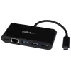 StarTech.com USB-C į eterneto adapteris su 3 prievadų USB 3.0 šakotuvu ir maitinimo tiekimu