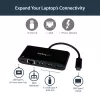 StarTech.com USB-C į eterneto adapteris su 3 prievadų USB 3.0 šakotuvu ir maitinimo tiekimu