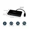 StarTech.com USB-C į eterneto adapteris su 3 prievadų USB 3.0 šakotuvu ir maitinimo tiekimu