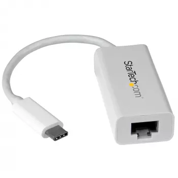StarTech.com USB-C į Gigabit tinklo adapteris - balta, laidinis, USB Type-C, Ethernet, 5000 Mbit/s, balta