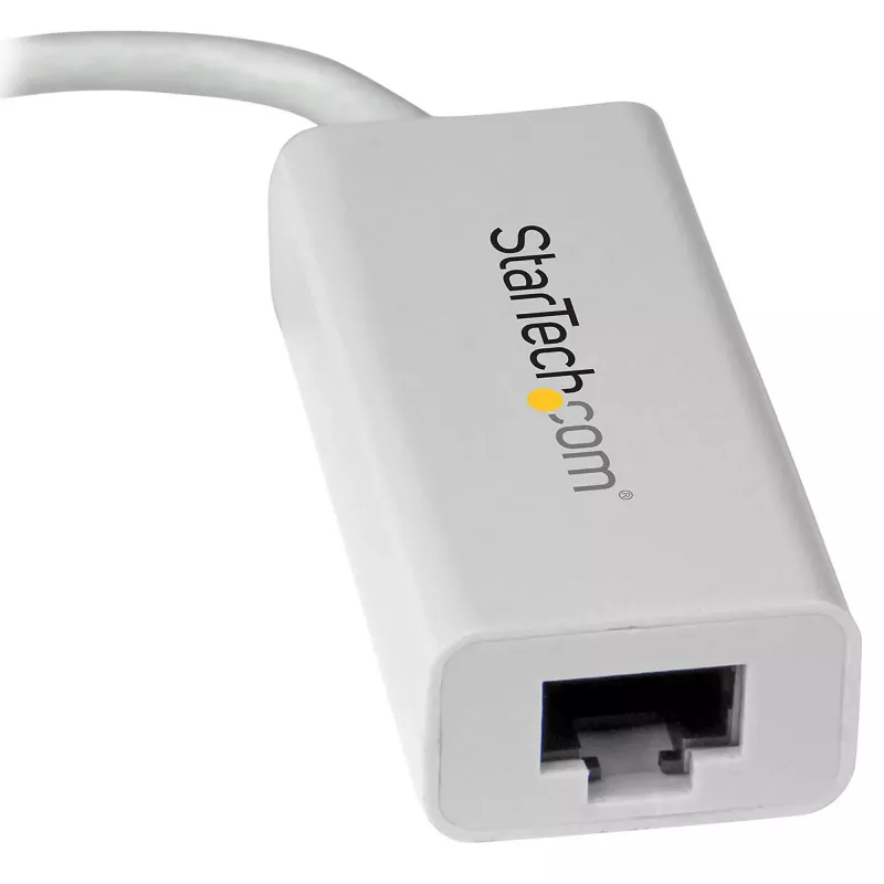 StarTech.com USB-C į Gigabit tinklo adapteris - balta, laidinis, USB Type-C, Ethernet, 5000 Mbit/s, balta