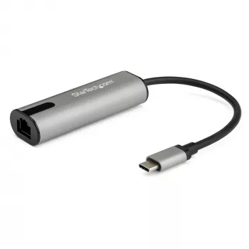 StarTech.com 2.5GbE USB-C į eterneto adapteris NBASE-T NIC - USB 3.0 Type-C 2.5/1 Gigabito/100 Mbps kelių greičių tinklo / USB 3.1 nešiojamam kompiuteriui su RJ45/LAN Thunderbolt 3 suderinamas / MacBook Pro Surface