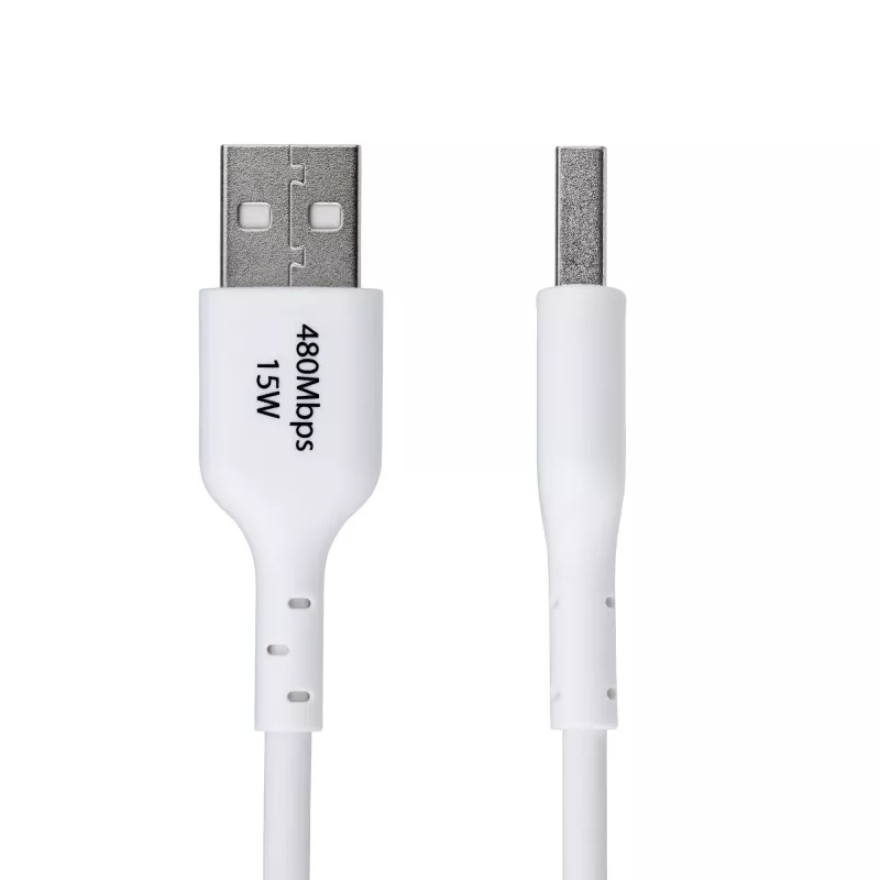 StarTech.com 6.6ft (2m) USB-A į USB-C įkrovimo laidas, įkrovimas ir sinchronizavimas, 3A, USB 2.0, TPE apvalkalas – baltas USB įkrovimo laidas