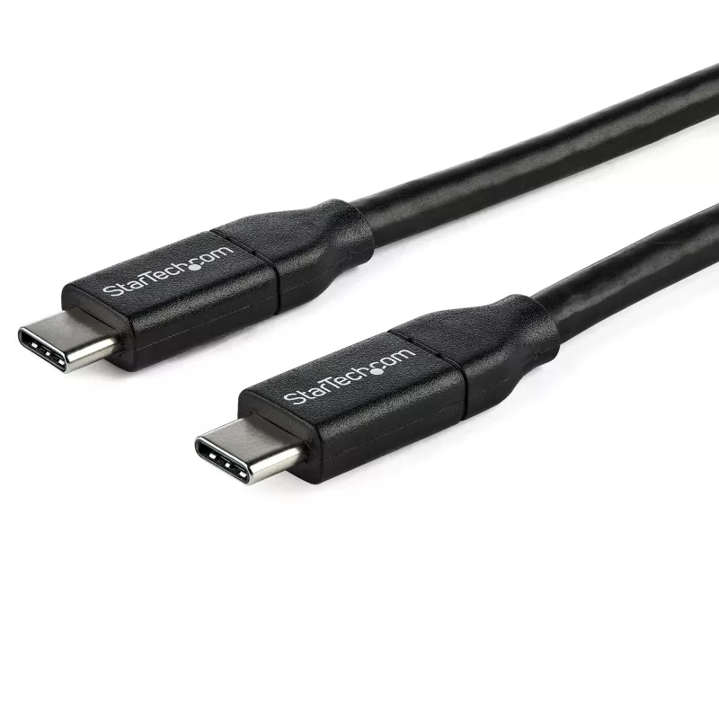 StarTech.com USB-C į USB-C laidas su 5A PD – V/V – 1 m (3 pėd.) – USB 2.0 – USB-IF sertifikuotas