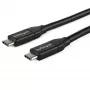 StarTech.com USB-C į USB-C laidas su 5A PD – V/V – 1 m (3 pėd.) – USB 2.0 – USB-IF sertifikuotas