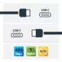 StarTech.com USB-C į USB-C laidas su 5A PD - M/M - Baltas - 2 m (6 pėd.) - USB 2.0 - USB-IF sertifikuotas