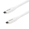 StarTech.com USB-C į USB-C laidas su 5A PD - M/M - Baltas - 2 m (6 pėd.) - USB 2.0 - USB-IF sertifikuotas