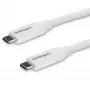 StarTech.com USB-C į USB-C laidas su 5A PD - M/M - Baltas - 4 m (13 pėd.) - USB 2.0 - USB-IF sertifikuotas