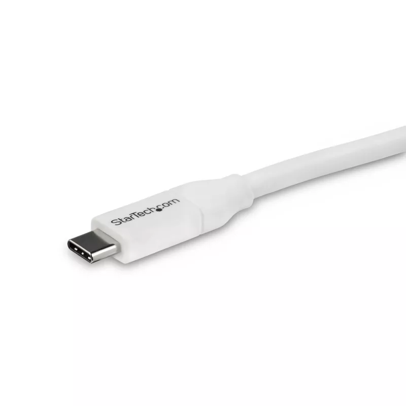 StarTech.com USB-C į USB-C laidas su 5A PD - M/M - Baltas - 4 m (13 pėd.) - USB 2.0 - USB-IF sertifikuotas