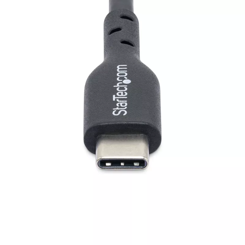 StarTech.com 1m (3ft) USB C įkrovimo laidas, USB-C laidas, USB 2.0 Type-C nešiojamojo kompiuterio įkrovimo laidas, 60W 3A Power Delivery, TPE apvalkalas, USB-C duomenų perdavimo laidas, M/M