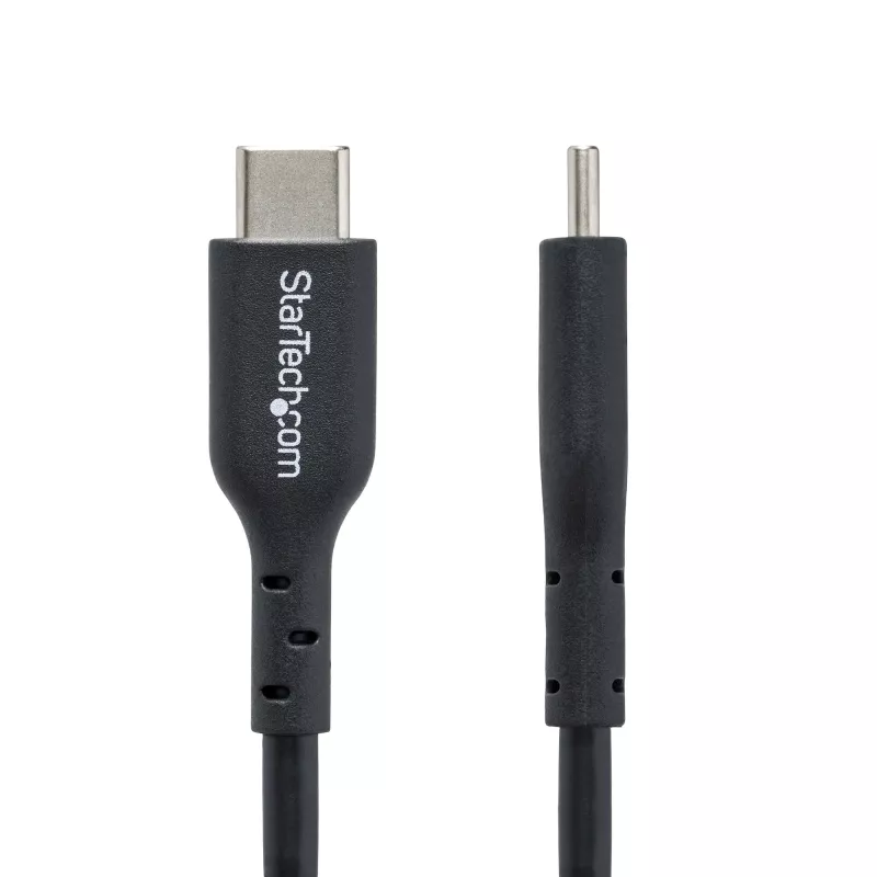 StarTech.com 2m (6 pėdų) USB C įkrovimo laidas, USB-C laidas, USB 2.0 Type-C nešiojamo kompiuterio įkrovimo laidas, 60W 3A maitinimo tiekimas, TPE apvalkalas, USB-C duomenų perdavimo laidas, M/M
