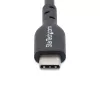 StarTech.com 3 m (9,8 pėd.) USB-C įkrovimo laidas, USB C laidas, USB 2.0 Type-C nešiojamojo kompiuterio įkroviklio laidas, 60 W 3 A galios tiekimas, TPE apvalkalas, USB-C duomenų perdavimo laidas, M/M