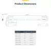 StarTech.com 3 m (9,8 pėd.) USB-C įkrovimo laidas, USB C laidas, USB 2.0 Type-C nešiojamojo kompiuterio įkroviklio laidas, 60 W 3 A galios tiekimas, TPE apvalkalas, USB-C duomenų perdavimo laidas, M/M