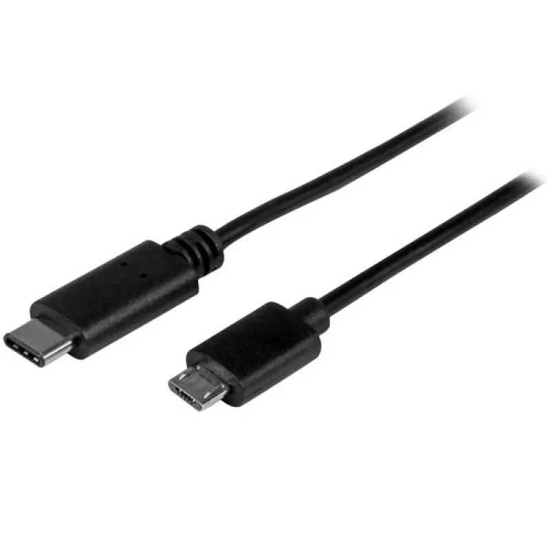 StarTech.com USB-C į Micro-B laidas - V/V - 0,5 m - USB 2.0, 0,5 m, USB C, Micro-USB B, USB 2.0, 0,48 Gbit/s, juodas