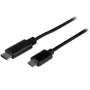 StarTech.com USB-C į Micro-B laidas - V/V - 0,5 m - USB 2.0, 0,5 m, USB C, Micro-USB B, USB 2.0, 0,48 Gbit/s, juodas