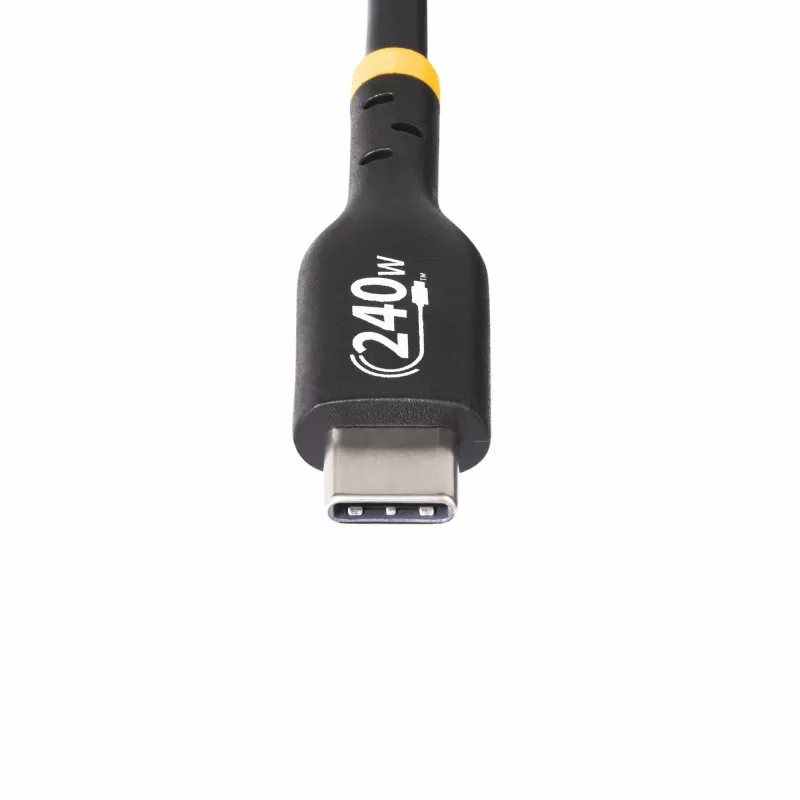 StarTech.com 1 m USB-C įkrovimo laidas, USB-IF sertifikuotas USB-C laidas, 240 W PD EPR, USB 2.0 Type-C nešiojamojo kompiuterio įkroviklio laidas, USB-C duomenų perdavimo laidas, TPE apvalkalas, M/M