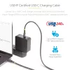 StarTech.com 1 m USB-C įkrovimo laidas, USB-IF sertifikuotas USB-C laidas, 240 W PD EPR, USB 2.0 Type-C nešiojamojo kompiuterio įkroviklio laidas, USB-C duomenų perdavimo laidas, TPE apvalkalas, M/M