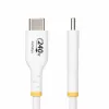 StarTech.com 1 m baltas USB-C įkrovimo laidas, USB-IF sertifikuotas USB-C laidas, 240 W PD EPR, USB 2.0 C tipo nešiojamojo kompiuterio įkroviklio laidas, USB-C duomenų perdavimo laidas, TPE apvalkalas