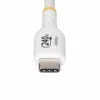 StarTech.com 3 m baltas USB-C įkrovimo laidas, USB-IF sertifikuotas USB C laidas, 240 W PD EPR, USB 2.0 Type-C nešiojamojo kompiuterio įkroviklio laidas, USB-C duomenų perdavimo laidas, TPE apvalkalas