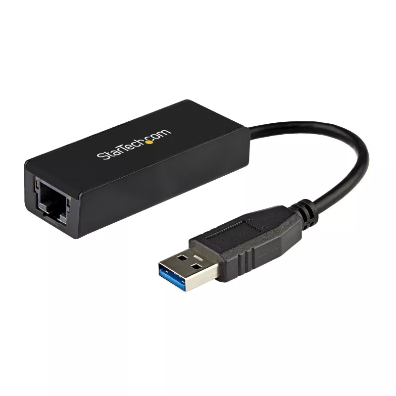 StarTech.com USB 3.0 to Gigabit Ethernet tinklo adapteris, 10/100/1000 Mbps, USB to RJ45, USB 3.0 to LAN Adapter, USB 3.0 Ethernet Adapter (GbE), TAA Complaint