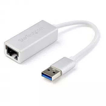 StarTech.com USB 3.0 prie Gigabit tinklo adapteris - sidabrinis, laidinis, USB, Ethernet, 2000 Mbit/s, sidabrinis