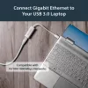 StarTech.com USB 3.0 prie Gigabit tinklo adapteris - sidabrinis, laidinis, USB, Ethernet, 2000 Mbit/s, sidabrinis