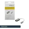 StarTech.com USB 3.0 prie Gigabit tinklo adapteris - sidabrinis, laidinis, USB, Ethernet, 2000 Mbit/s, sidabrinis
