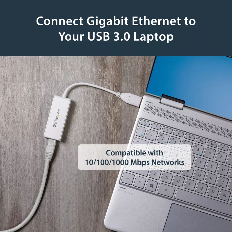 ”StarTech.com USB 3.0“ prie gigabitinio eterneto tinklo adapteris, 10/100/1000 Mbps, USB prie RJ45, USB 3.0 į LAN adapteris, USB 3.0 eterneto adapteris (GbE), atitinkantis TAA reikalavimus