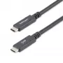 StarTech.com 6 pėdų (1,8 m) USB-C į USB-C kabelis – 5A, 100W PD 3.0 – sertifikuota veikia su Chromebook – USB-IF sertifikuota – M/M – USB 3.0 5Gbps – USB-C įkrovimo kabelis – USB Type-C kabelis