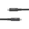 StarTech.com 6 pėdų (1,8 m) USB-C į USB-C kabelis – 5A, 100W PD 3.0 – sertifikuota veikia su Chromebook – USB-IF sertifikuota – M/M – USB 3.0 5Gbps – USB-C įkrovimo kabelis – USB Type-C kabelis