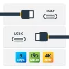 StarTech.com USB-C laidas su maitinimo tiekimu (3A) - M/M - 2 m (6 pėd.) - USB 3.0 - USB-IF sertifikuotas