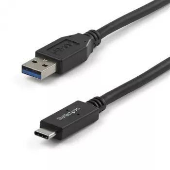 “StarTech.com” 3 pėd. (1 m) USB–USB-C laidas, kištukas/kištukas, 1 m, USB A, USB C, USB 3.2 Gen 2 (3.1 Gen 2), 10 Gbit/s, juodas