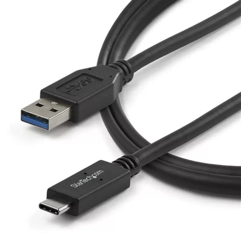 “StarTech.com” 3 pėd. (1 m) USB–USB-C laidas, kištukas/kištukas, 1 m, USB A, USB C, USB 3.2 Gen 2 (3.1 Gen 2), 10 Gbit/s, juodas