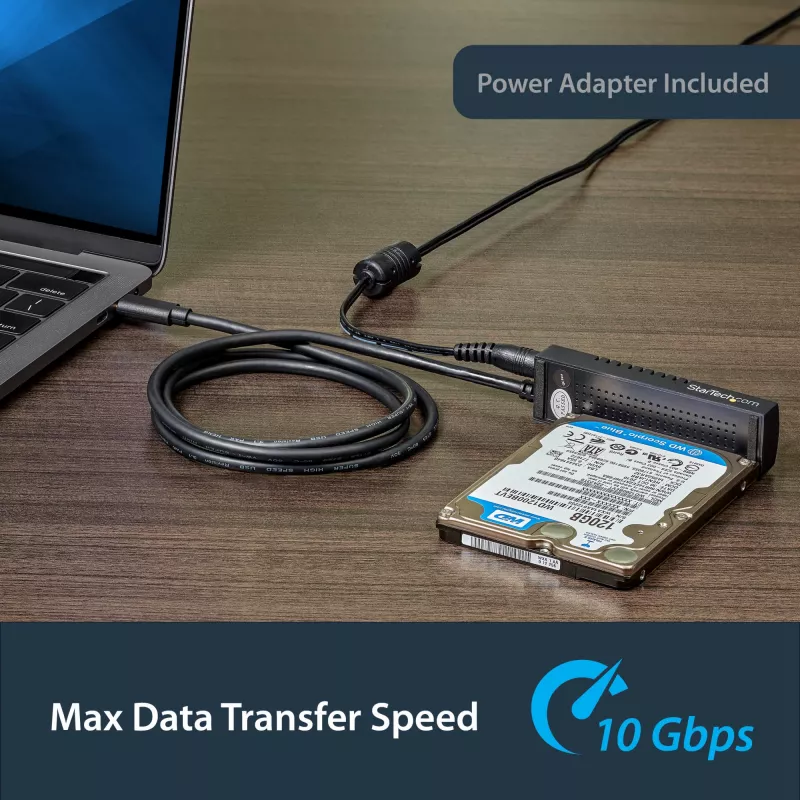StarTech.com USB 3.1 (10 Gbps) adapterio laidas 2,5”/3,5” SATA diskams - USB-C