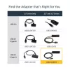 StarTech.com USB 3.1 (10 Gbps) adapterio laidas 2,5”/3,5” SATA diskams - USB-C