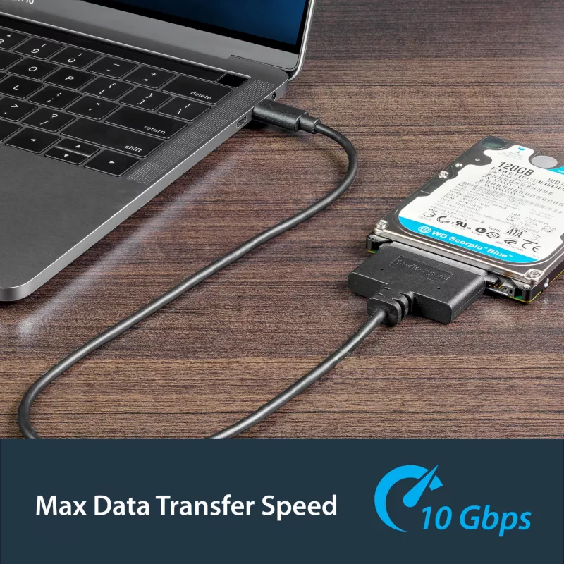StarTech.com USB 3.1 (10Gbps) adapterio kabelis 2.5” SATA diskams - USB-C