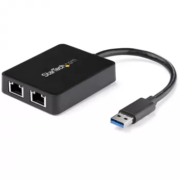 StarTech.com USB 3.0 į dviejų prievadų Gigabit Ethernet adapterį NIC su USB prievadu