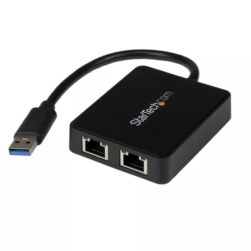 StarTech.com USB 3.0 į dviejų prievadų Gigabit Ethernet adapterį NIC su USB prievadu