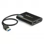 StarTech.com USB 3.0 į dviejų DisplayPort adapterį - 4K 60Hz, 3.2 Gen 1 (3.1 Gen 1), USB Type-A, DisplayPort išvestis, 4096 x 2160 pikselių
