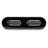 StarTech.com USB 3.0 į dviejų DisplayPort adapterį - 4K 60Hz, 3.2 Gen 1 (3.1 Gen 1), USB Type-A, DisplayPort išvestis, 4096 x 2160 pikselių