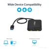 StarTech.com USB 3.0 į dviejų DisplayPort adapterį - 4K 60Hz, 3.2 Gen 1 (3.1 Gen 1), USB Type-A, DisplayPort išvestis, 4096 x 2160 pikselių