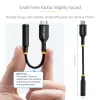 StarTech.com 5 colių (12,7 cm) USB-C į 3,5 mm TRRS ausinių / laisvų rankų įrangos lizdo garso adapteris, USB Type-C pagalbinis raktas, 32 bitų DAC, palaiko USB-C / Thunderbolt, nešiojamam kompiuteriui / telefonui / planšetiniam kompiuteriui