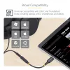 StarTech.com 5 colių (12,7 cm) USB-C į 3,5 mm TRRS ausinių / laisvų rankų įrangos lizdo garso adapteris, USB Type-C pagalbinis raktas, 32 bitų DAC, palaiko USB-C / Thunderbolt, nešiojamam kompiuteriui / telefonui / planšetiniam kompiuteriui