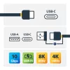 StarTech.com 3 pėdų (1 m) USB-C laidas su USB-A adapterio raktu – hibridinis 2-in-1 USB C laidas su USB-A – USB-C į USB-C (10 Gbps / 100 W PD), USB-A į USB-C (5 Gbps) – idealus hibridinei prijungimo stočiai
